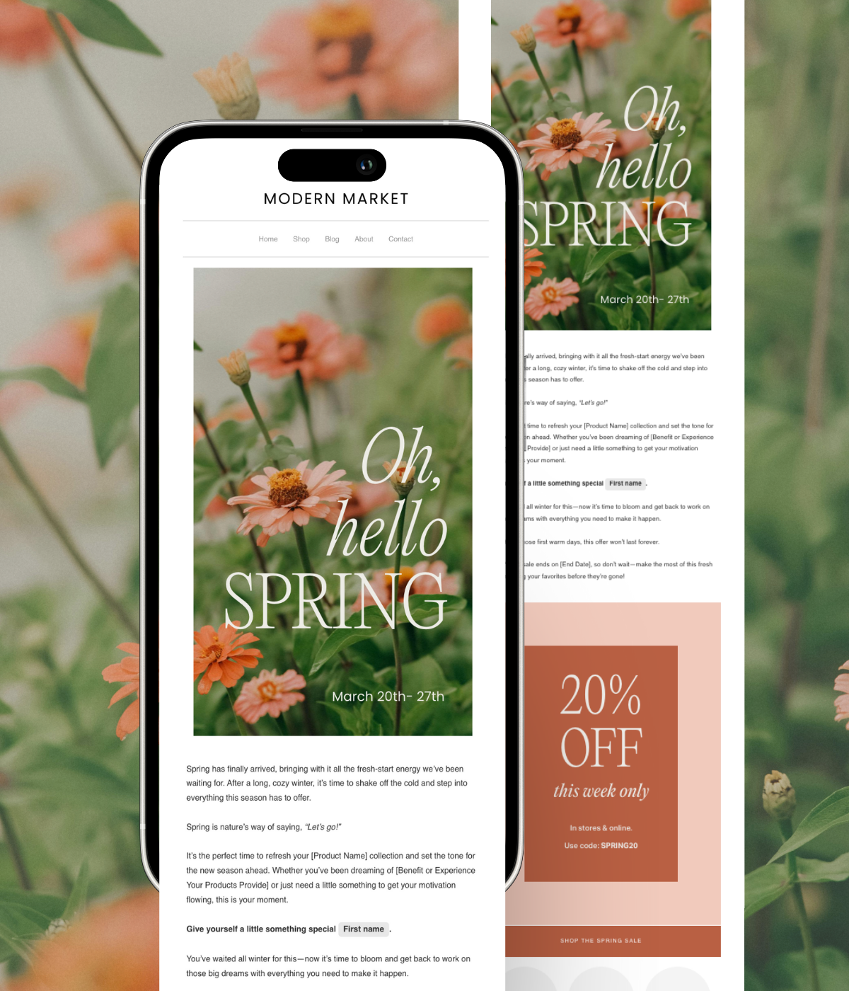 Oh Hello Spring Sale Flodesk Template