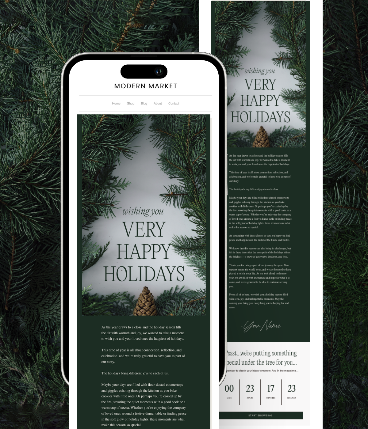 Happy Holidays Flodesk Template
