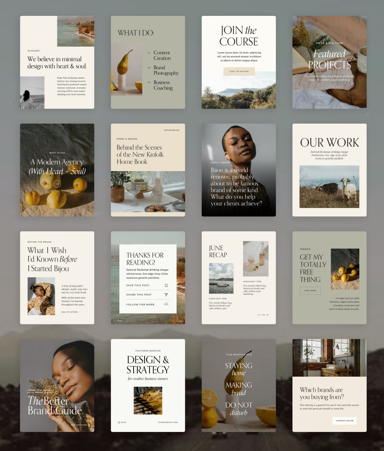 Bijou Social Media Canva Templates