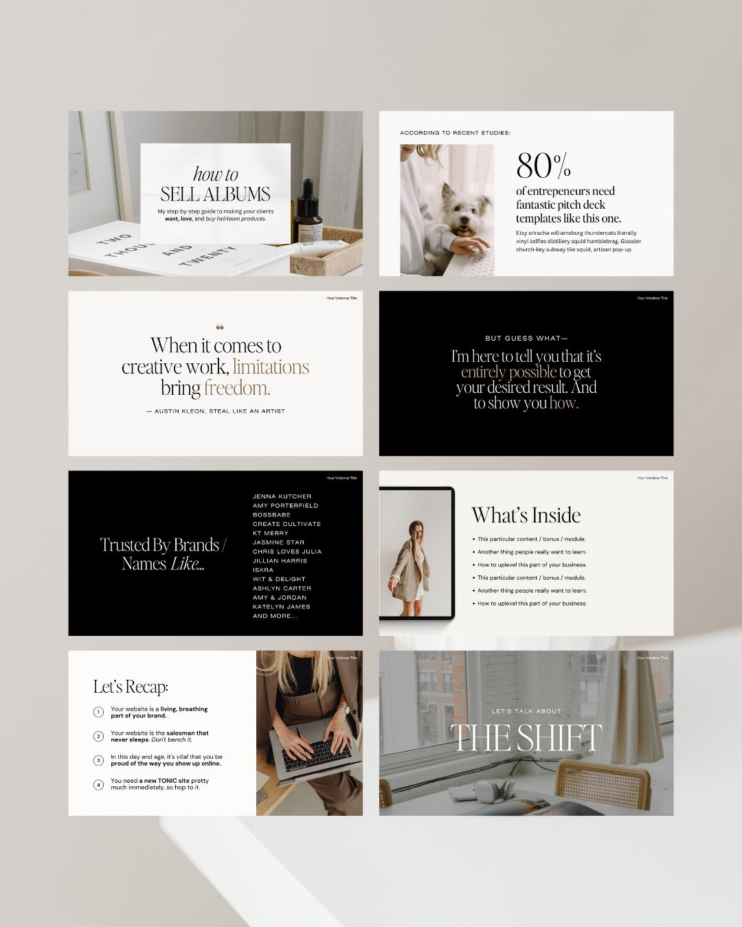 The Speaking + Presentation Canva Slide Deck