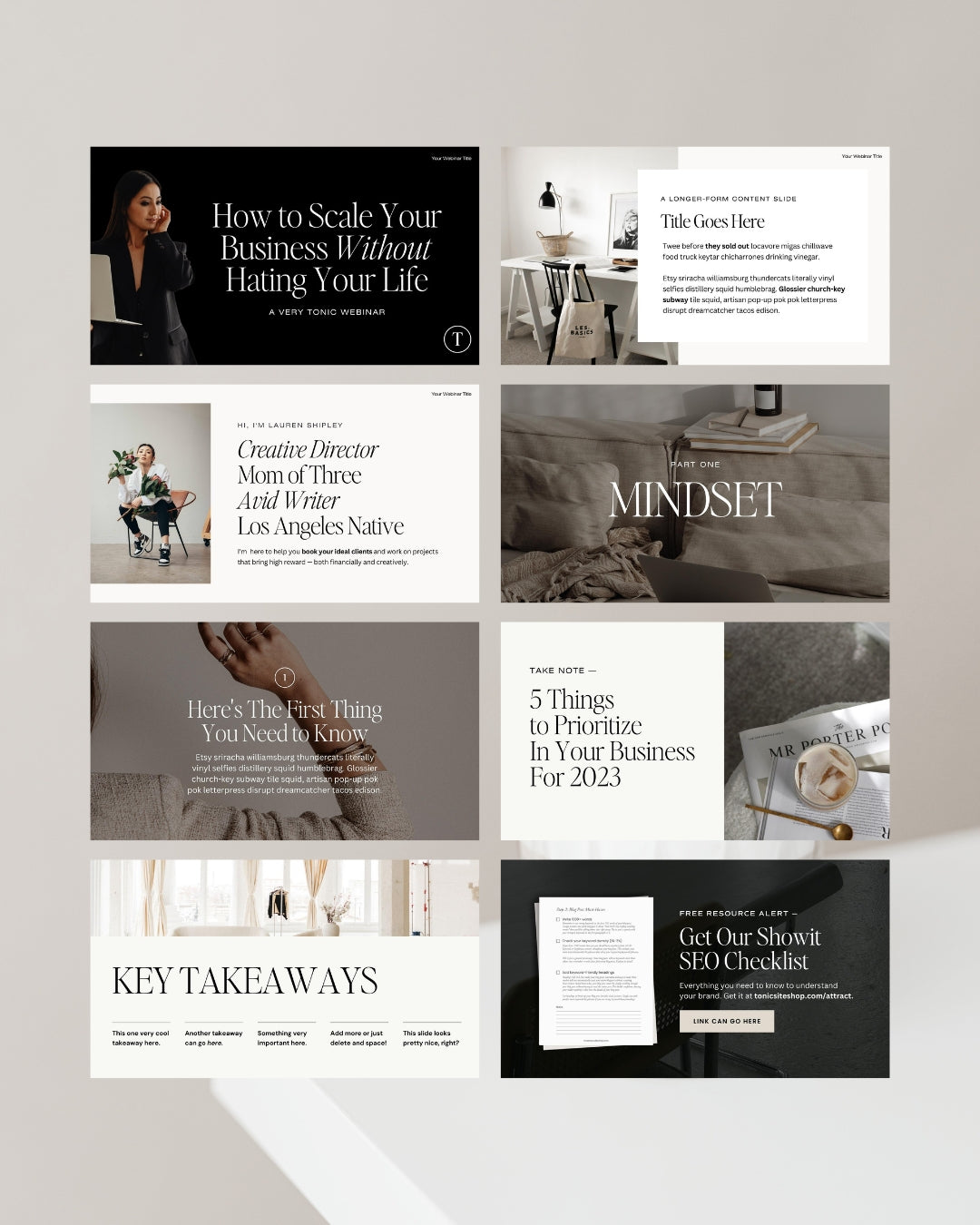 The Speaking + Presentation Canva Slide Deck