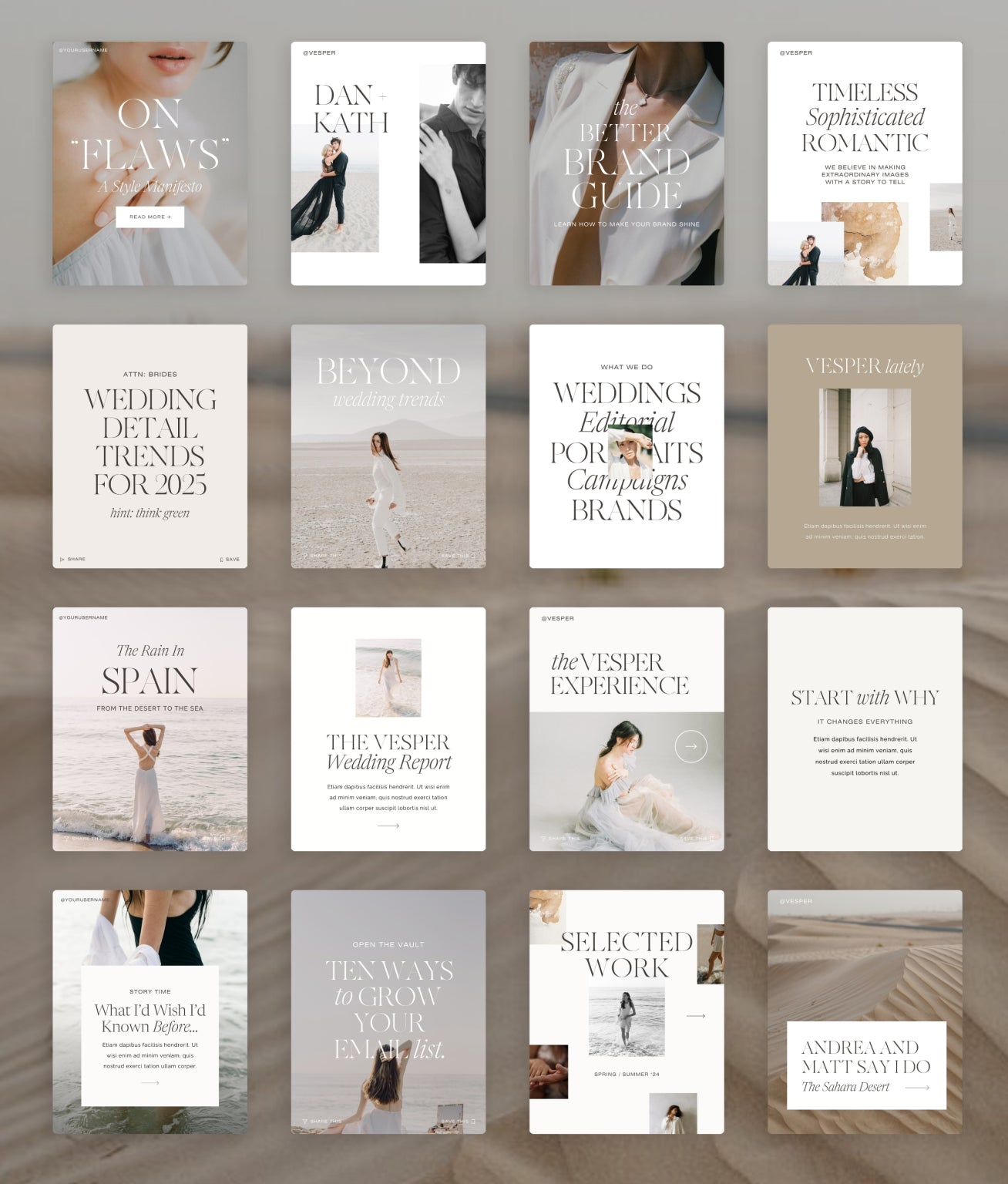 Vesper Social Media Canva Templates