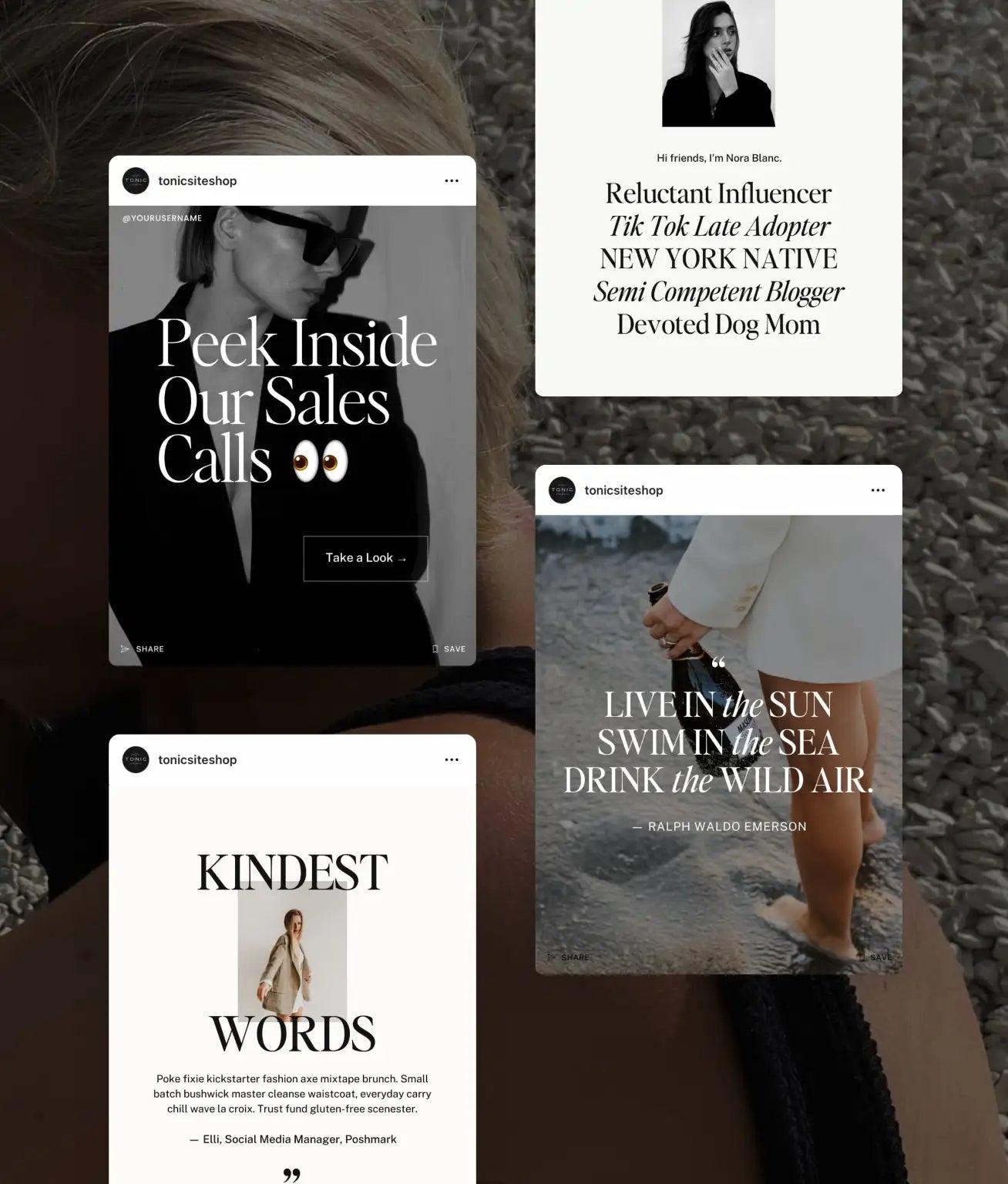 Lillet Blanc Social Media Canva Templates