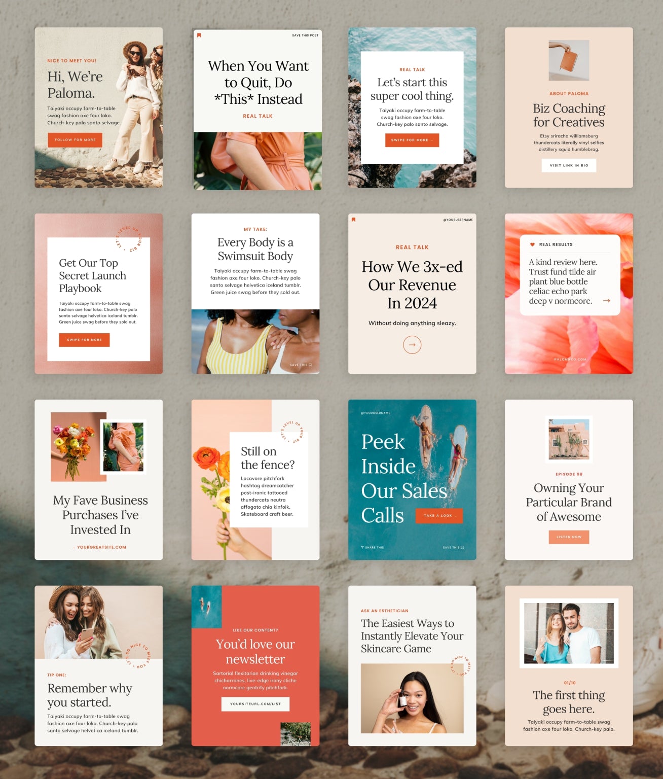 Paloma Social Media Canva Templates