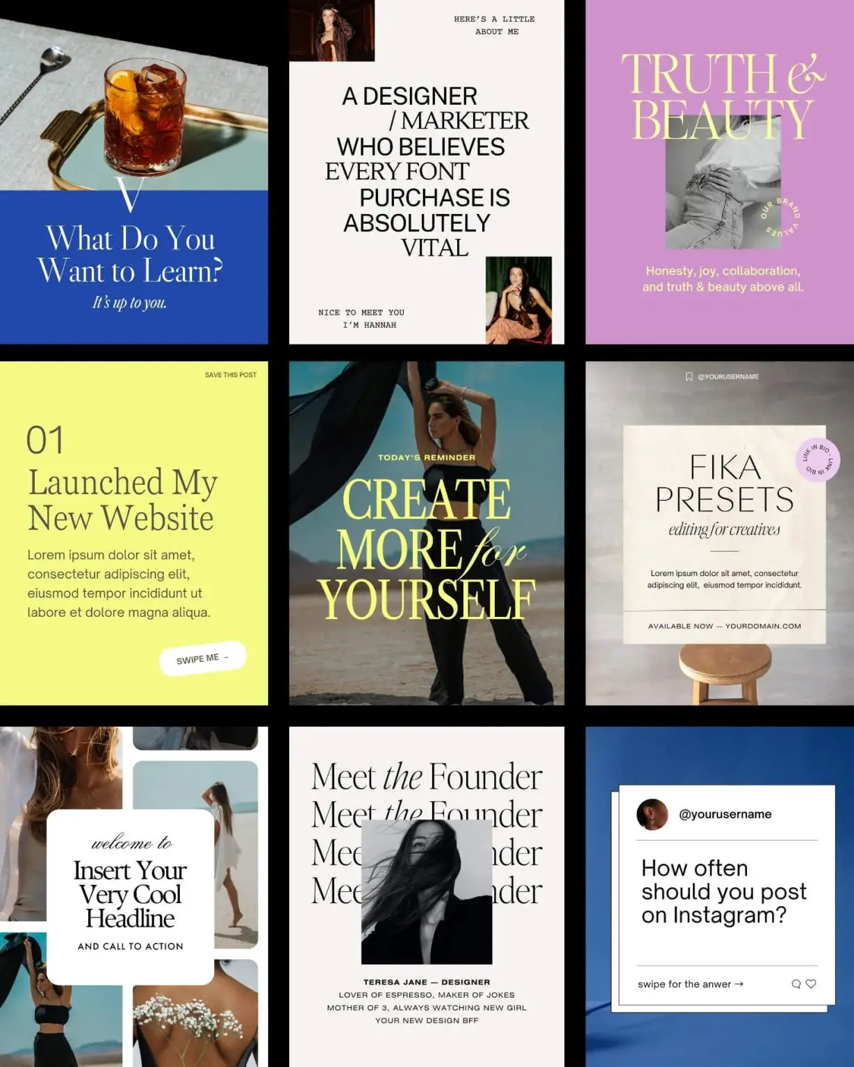 Citrón Canva Content Templates (Batch No. 04)