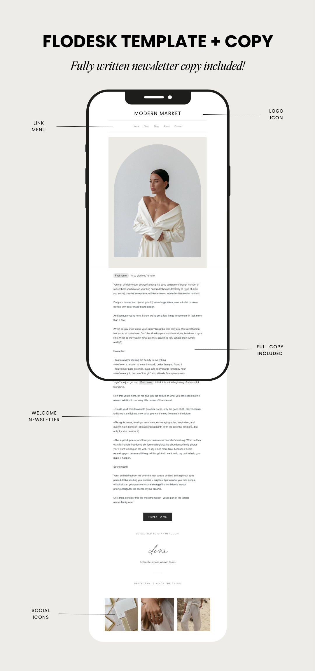 Email Welcome Sequence Flodesk Template